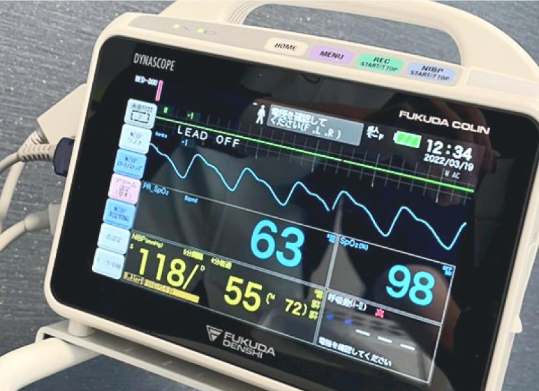 全身管理を行う生体監視モニター